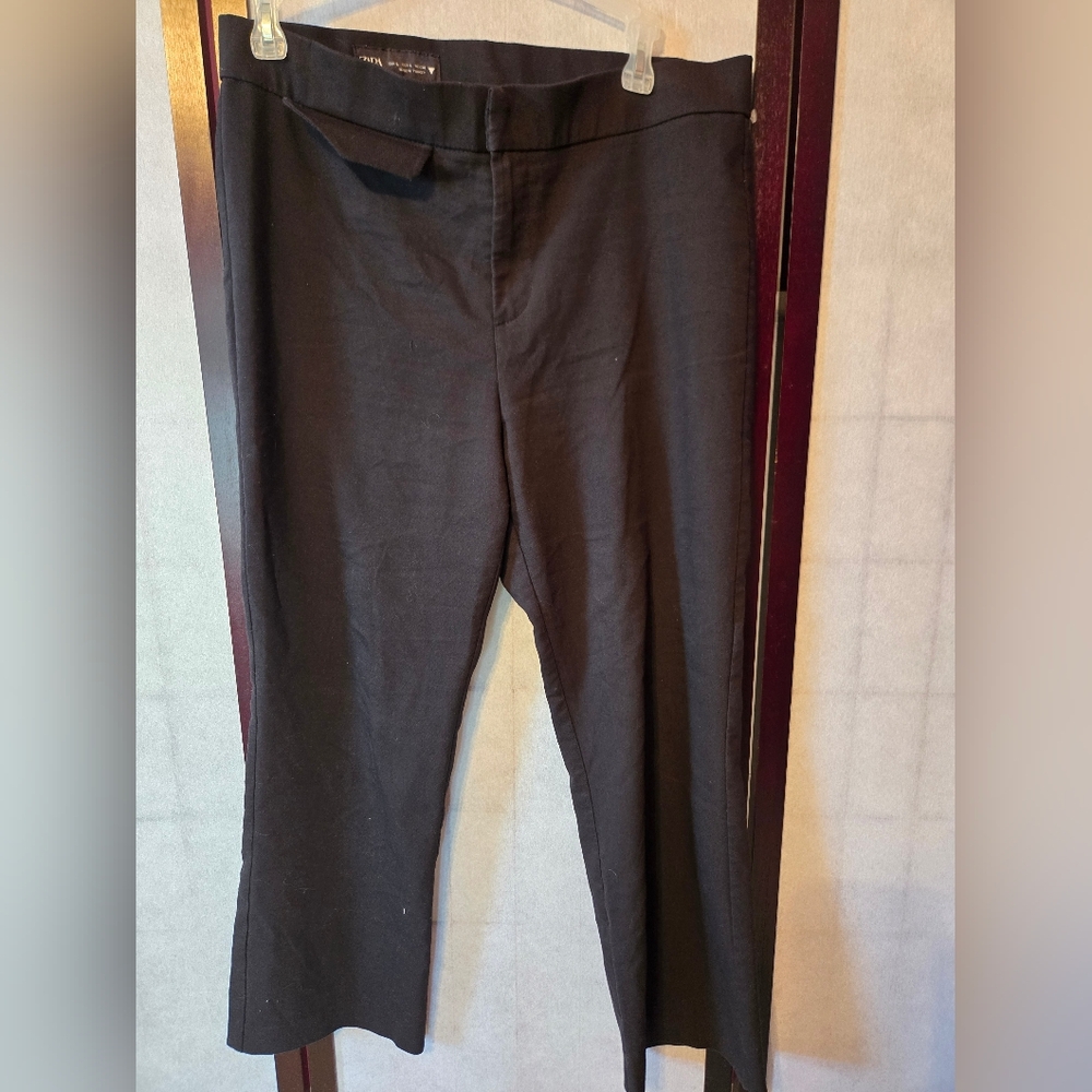 Womens Black Pants Zara. Size Large Fits Like Medium
